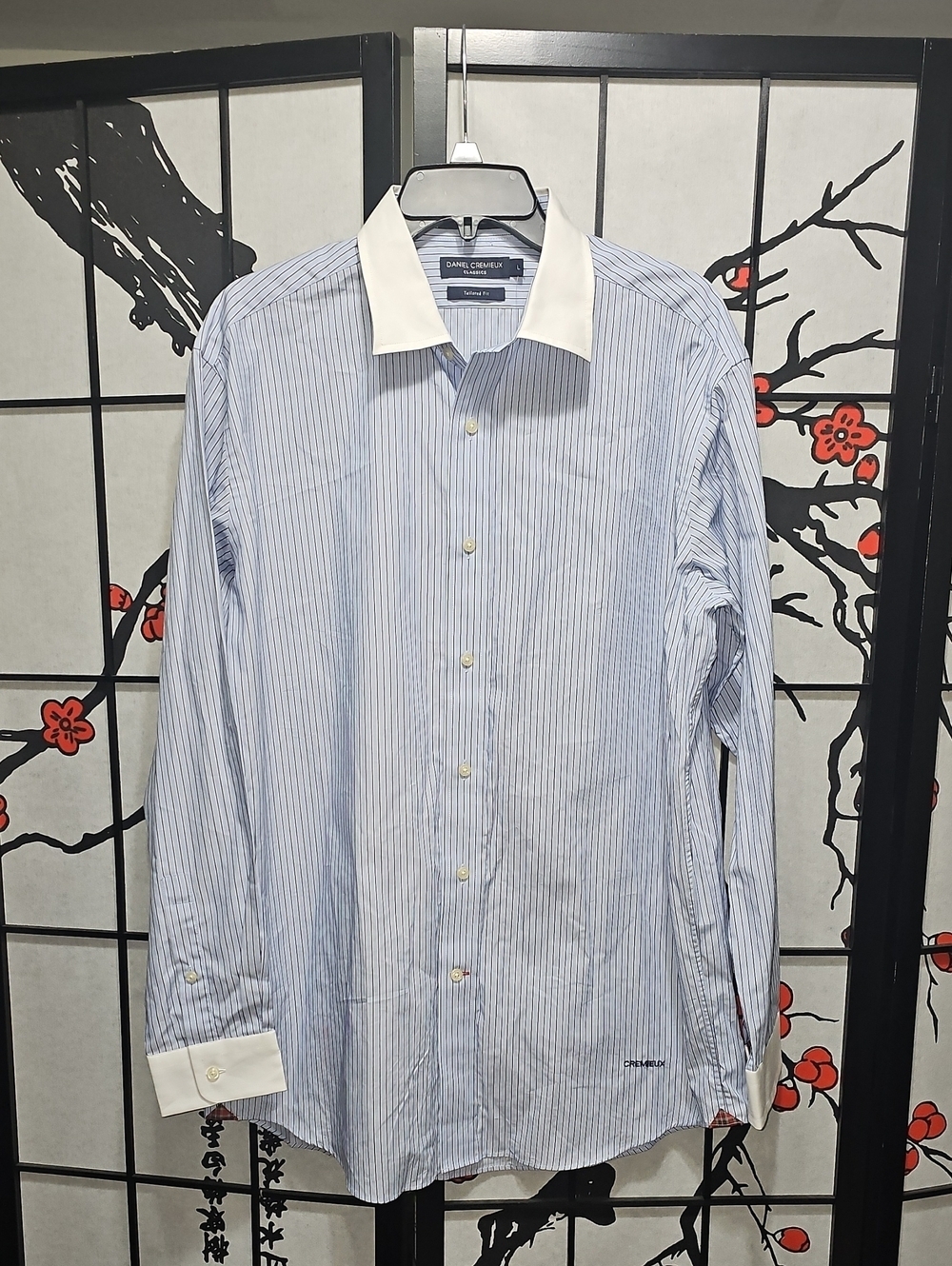 Daniel Cremieux Tailored Fit Striped Button Shirt Size Large New